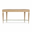 Michael Amini Villa Cherie Wood & Glass Console Table - Caramel