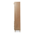 Michael Amini Villa Cherie Bookcase with LED Lighting - Caramel Wood