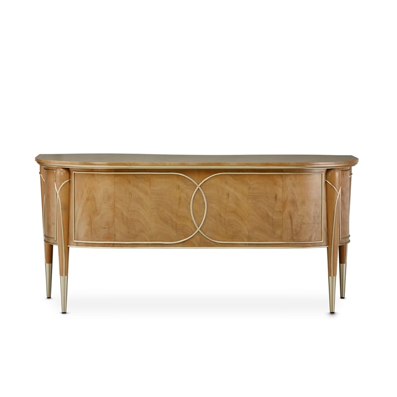 Michael Amini Villa Cherie Wood Desk - Caramel