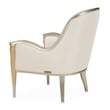 Michael Amini Villa Cherie Accent Chair - Pearl Fabric/Caramel