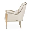 Michael Amini Villa Cherie Accent Chair - Pearl Fabric/Caramel