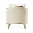 Michael Amini Villa Cherie Chaise - Pearl/Caramel