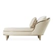 Michael Amini Villa Cherie Chaise - Pearl/Caramel