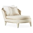 Michael Amini Villa Cherie Chaise - Pearl/Caramel