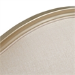 Michael Amini Villa Cherie Loveseat - Pearl Fabric/Caramel