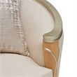 Michael Amini Villa Cherie Loveseat - Pearl Fabric/Caramel