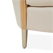 Michael Amini Villa Cherie Loveseat - Pearl Fabric/Caramel