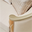 Michael Amini Villa Cherie Loveseat - Pearl Fabric/Caramel