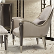 Michael Amini Villa Cherie Accent Velvet Chair in Porcini/Hazelnut Brown