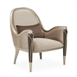Michael Amini Villa Cherie Accent Velvet Chair in Porcini/Hazelnut Brown