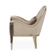 Michael Amini Villa Cherie Accent Velvet Chair in Porcini/Hazelnut Brown