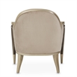 Michael Amini Villa Cherie Accent Velvet Chair in Porcini/Hazelnut Brown