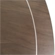Michael Amini Villa Cherie Round Wood Dining Table in Hazelnut Brown