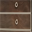 Michael Amini Villa Cherie Wood Dresser and Mirror in Hazelnut Brown
