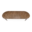 Michael Amini Villa Cherie Wood Oval Dining Table in Hazelnut Brown