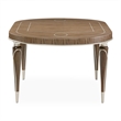 Michael Amini Villa Cherie Wood Oval Dining Table in Hazelnut Brown