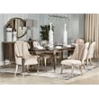 Michael Amini Villa Cherie Wood & Marble Sideboard in Hazelnut Brown