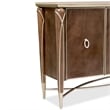 Michael Amini Villa Cherie Wood & Marble Sideboard in Hazelnut Brown