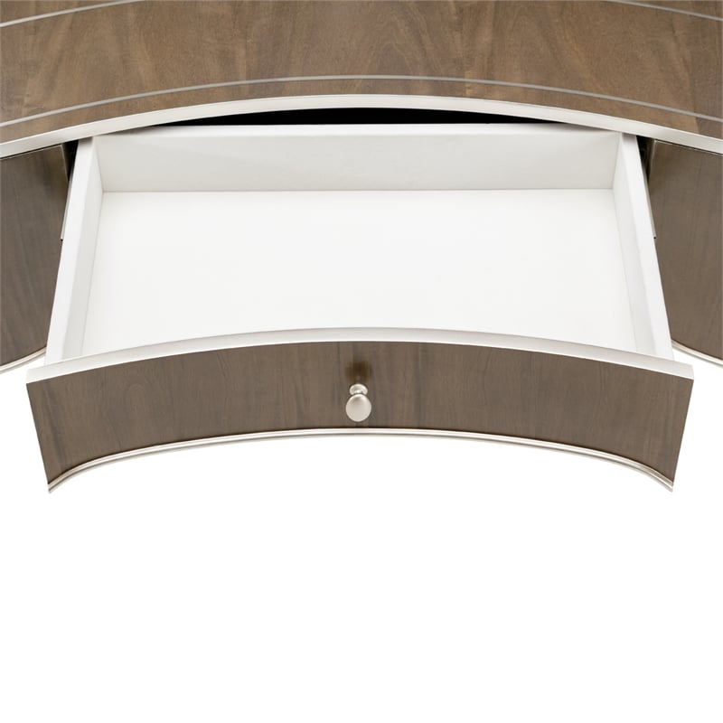 Michael Amini Villa Cherie Transitional Wood Vanity in Hazelnut Brown