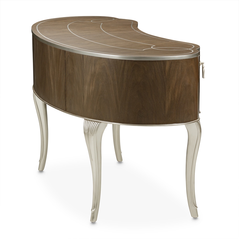 Michael Amini Villa Cherie Transitional Wood Vanity in Hazelnut Brown