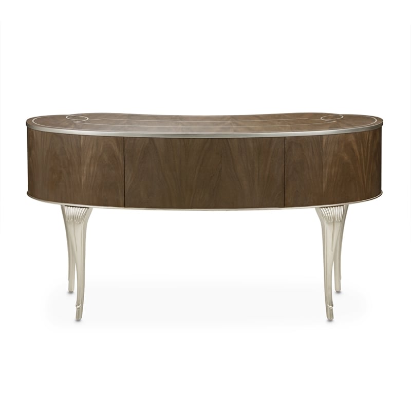 Michael Amini Villa Cherie Transitional Wood Vanity in Hazelnut Brown