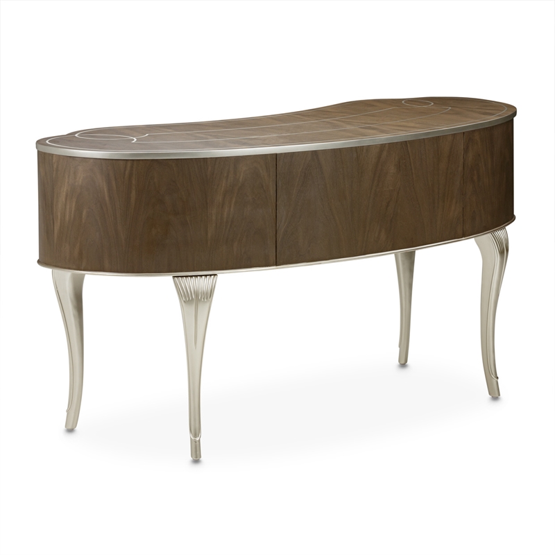 Michael Amini Villa Cherie Transitional Wood Vanity in Hazelnut Brown