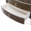 Michael Amini Villa Cherie Wood Highboy Chest in Hazelnut Brown