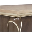 Michael Amini Villa Cherie Wood & Marble Media Cabinet in Hazelnut Brown