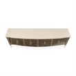 Michael Amini Villa Cherie Wood & Marble Media Cabinet in Hazelnut Brown