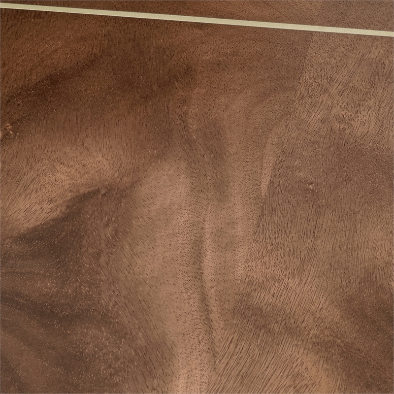 Michael Amini Villa Cherie Wood Oval Cocktail Table in Hazelnut Brown