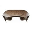 Michael Amini Villa Cherie Transitional Wood Desk in Hazelnut Brown