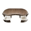Michael Amini Villa Cherie Transitional Wood Desk in Hazelnut Brown
