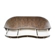 Michael Amini Villa Cherie Transitional Wood Desk in Hazelnut Brown
