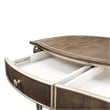 Michael Amini Villa Cherie Transitional Wood Desk in Hazelnut Brown
