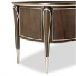 Michael Amini Villa Cherie Transitional Wood Desk in Hazelnut Brown