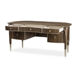 Michael Amini Villa Cherie Transitional Wood Desk in Hazelnut Brown