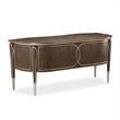 Michael Amini Villa Cherie Transitional Wood Desk in Hazelnut Brown