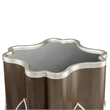 Michael Amini Villa Cherie Wood Chairside Table in Hazelnut Brown