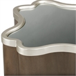 Michael Amini Villa Cherie Wood Chairside Table in Hazelnut Brown