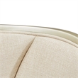 Michael Amini Villa Cherie Fabric Desk Chair in Pearl Ivory/Chardonnay