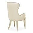 Michael Amini Villa Cherie Fabric Desk Chair in Pearl Ivory/Chardonnay