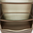 Michael Amini Villa Cherie Wood Bookcase with 2 Drawers in Hazelnut Brown
