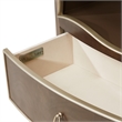 Michael Amini Villa Cherie Wood Bookcase with 2 Drawers in Hazelnut Brown