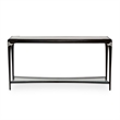 Michael Amini Paris Chic Wood & Marble Console Table in Espresso