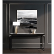 Michael Amini Paris Chic Wood & Marble Console Table in Espresso