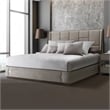 Michael Amini Roxbury Park Queen Multi-Panel Velvet Bed in Slate Ash