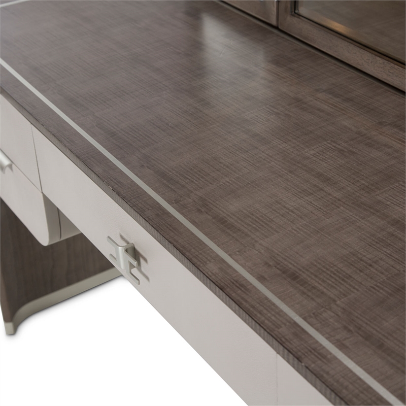 Michael Amini Roxbury Park Wood Vanity with Mirror in Slate Ash