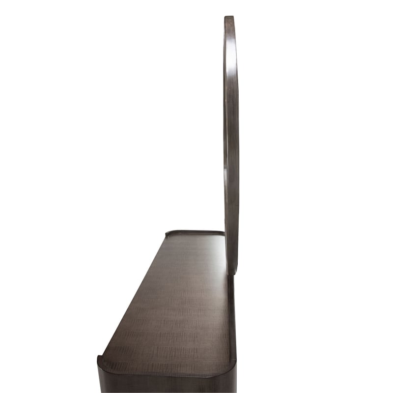 Michael Amini Roxbury Park Wood Dresser with Mirror Set in Slate Ash