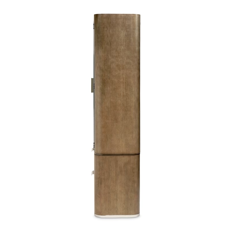 Michael Amini Roxbury Park Display Cabinet with LED Lighting - Slate Ash