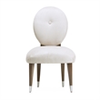 Michael Amini Roxbury Park Velvet Dining Side Chair in Slate Ash Set of 2